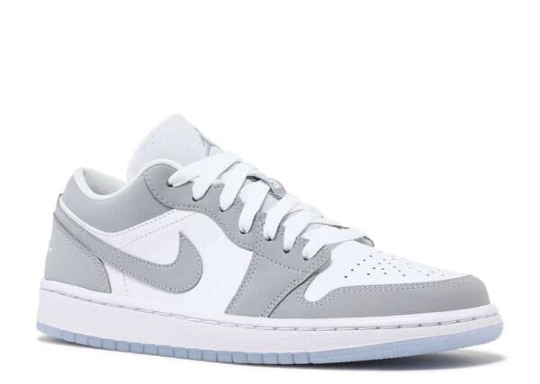 RÉPLICA AIR JORDAN 1 LOW 'WHITE WOLF GREY' - Imagen 2