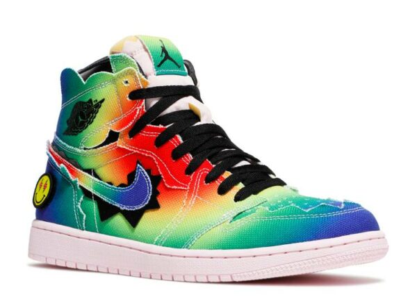 RÉPLICA J. BALVIN X AIR JORDAN 1 RETRO OG HIGH 'COLORES Y VIBRAS' - Imagen 2