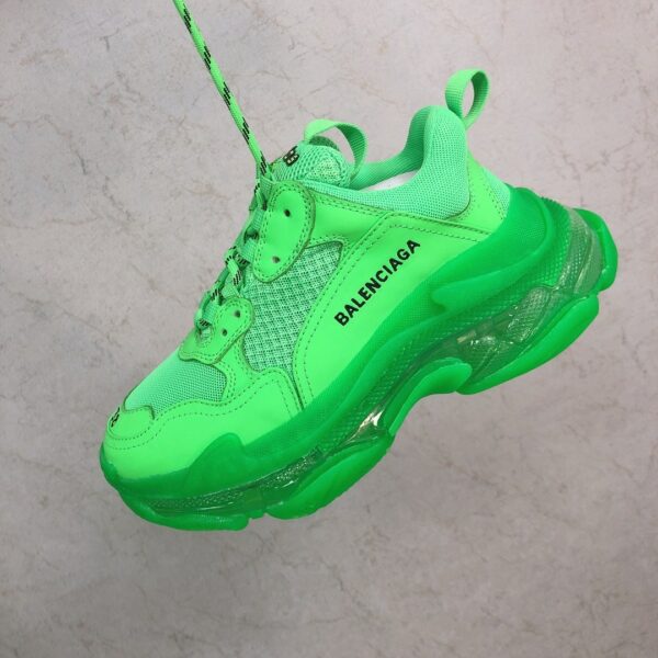 RÉPLICA BALENCIAGA TRIPLE S CLEAR VERDES - Imagen 2