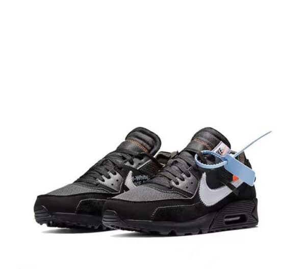 RÉPLICA NIKE AIR MAX 90 OFF-WHITE 'BLACK' - Imagen 4