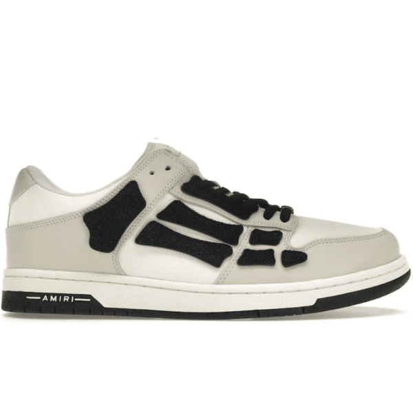 RÉPLICA AMIRI SKEL TOP LOW Blancas, Grises y Negras