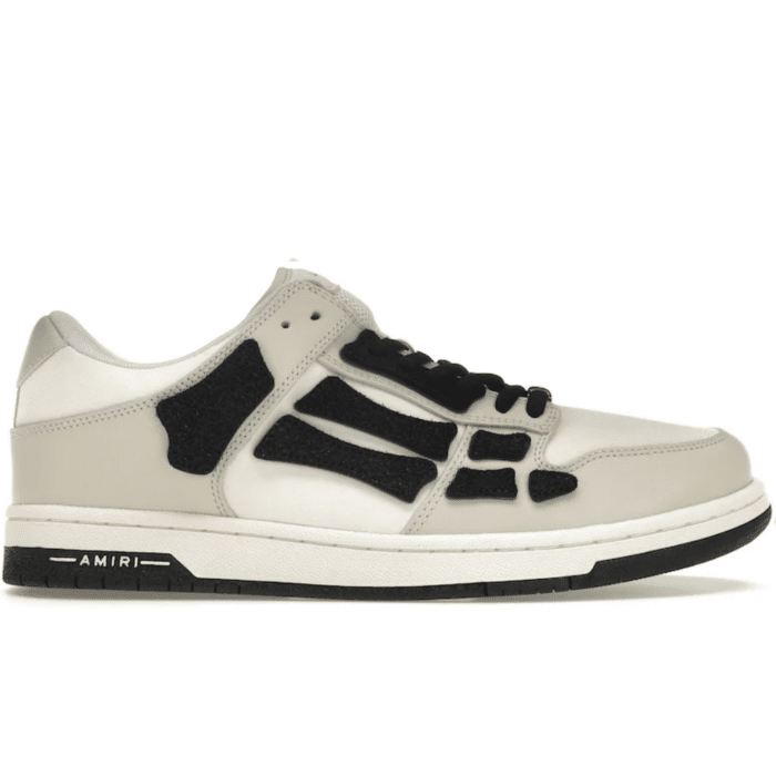RÉPLICA AMIRI SKEL TOP LOW Blancas, Grises y Negras