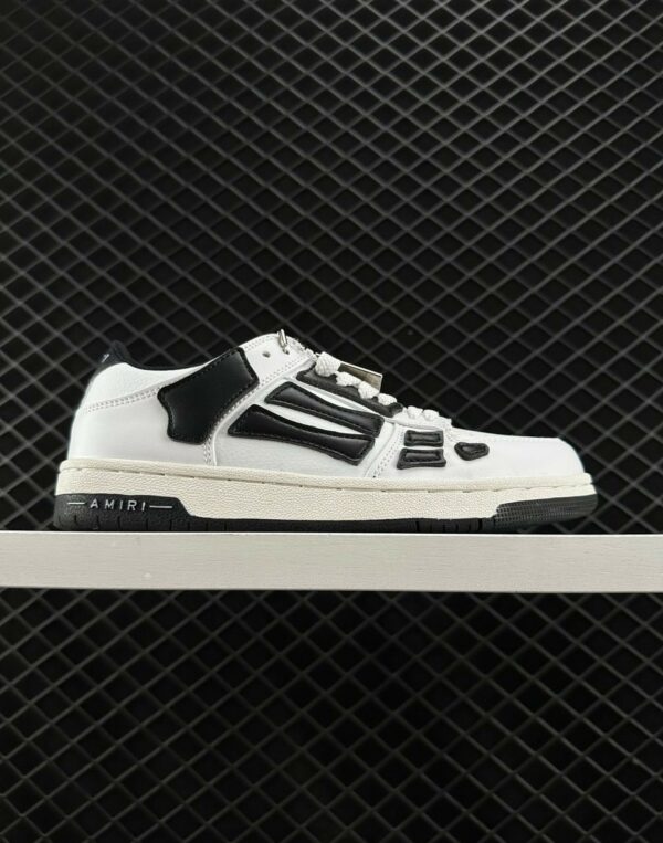 RÉPLICA AMIRI SKEL TOP LOW Blancas y Negras - Imagen 2