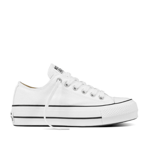 RÉPLICA CONVERSE ALL STAR BAJAS BLANCAS PLATAFORMA