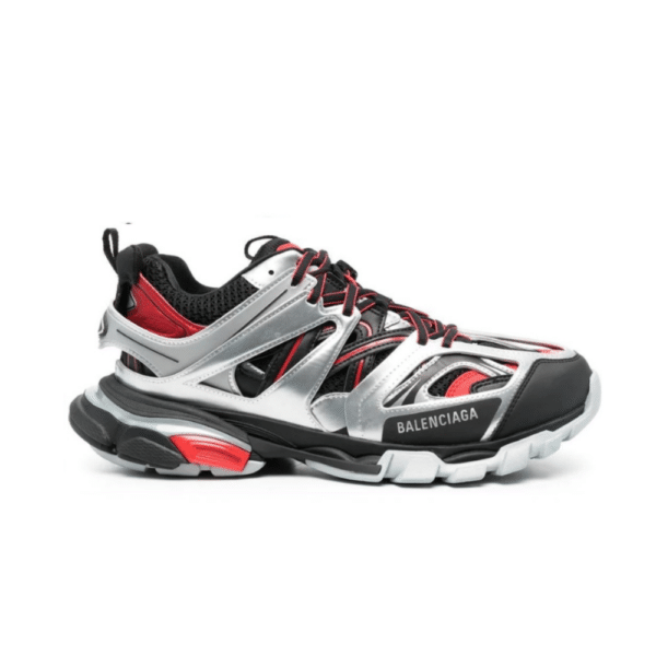 RÉPLICA BALENCIAGA TRACK 'BLACK RED WHITE' SILVER