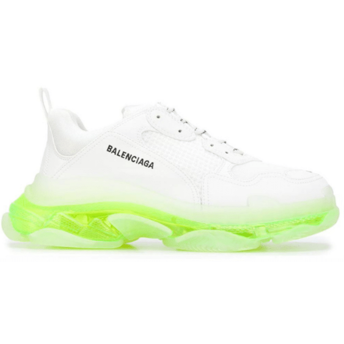 RÉPLICA BALENCIAGA TRIPLE S 'BLANCAS SUELA VERDE'