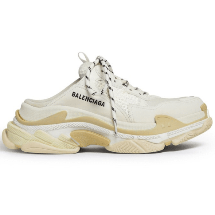 RÉPLICA BALENCIAGA TRIPLE S MULE 'BLANCAS'