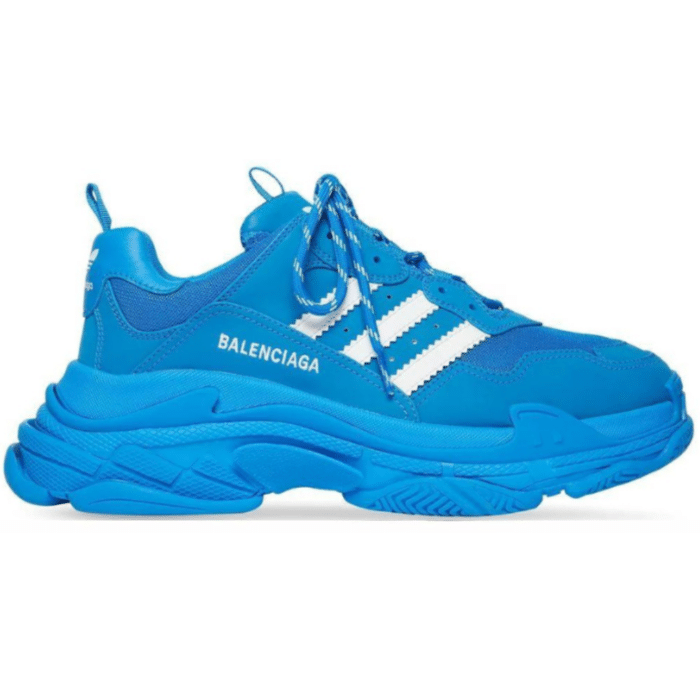 RÉPLICA BALENCIAGA TRIPLE S X ADIDAS 'AZULES'
