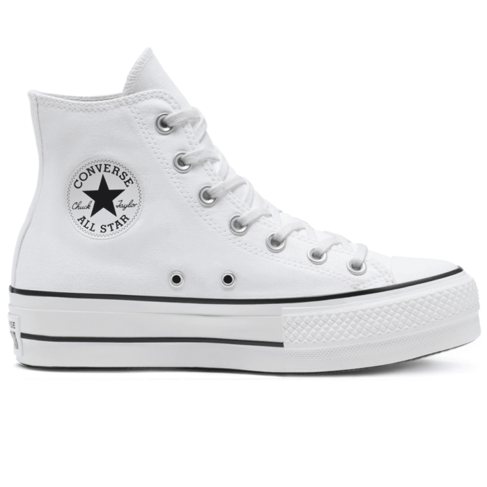 RÉPLICA CONVERSE ALL STAR HIGH PLATAFORMA BLANCAS