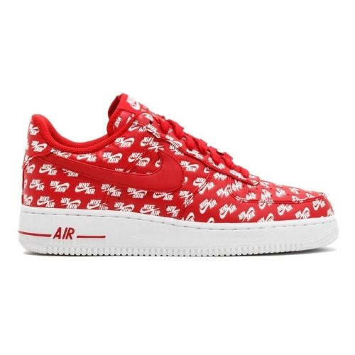 RÉPLICA AIR FORCE 1 LOW 07 QS 'ALL OVER LOGO RED'