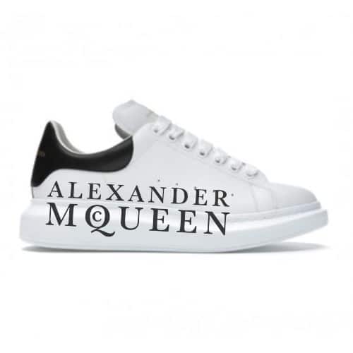 RÉPLICA ALEXANDER  MCQUEEN BLANCAS Y NEGRAS LOGO