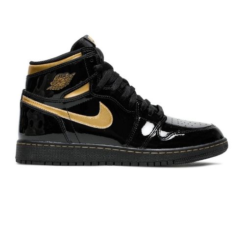 RÉPLICA AIR JORDAN 1 RETRO HIGH OG 'BLACK METALLIC GOLD'