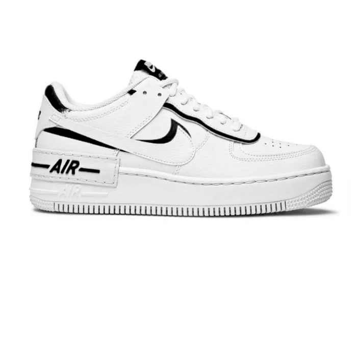 RÉPLICA NIKE AIR FORCE 1 SHADOW BLACK & WHITE