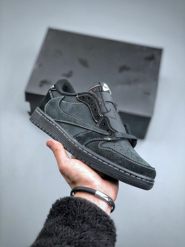 RÉPLICA JORDAN 1 RETRO LOW "TRAVIS SCOTT BLACK PHANTOM" - Imagen 9