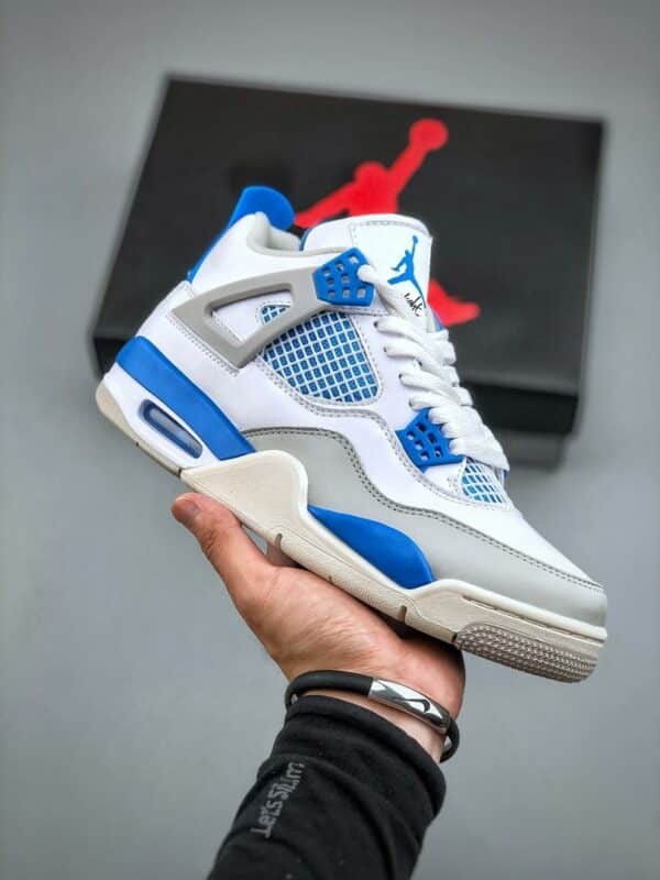 RÉPLICA JORDAN 4 RETRO MILITARY BLUE (2012) - Imagen 11