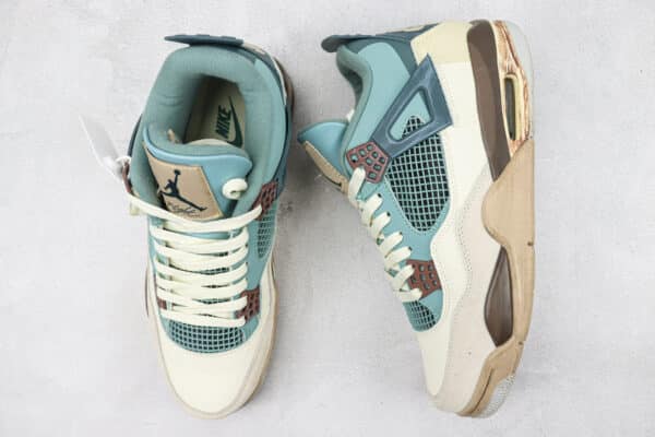 RÉPLICA JORDAN 4 'SNORLAX' CUSTOM - Imagen 6