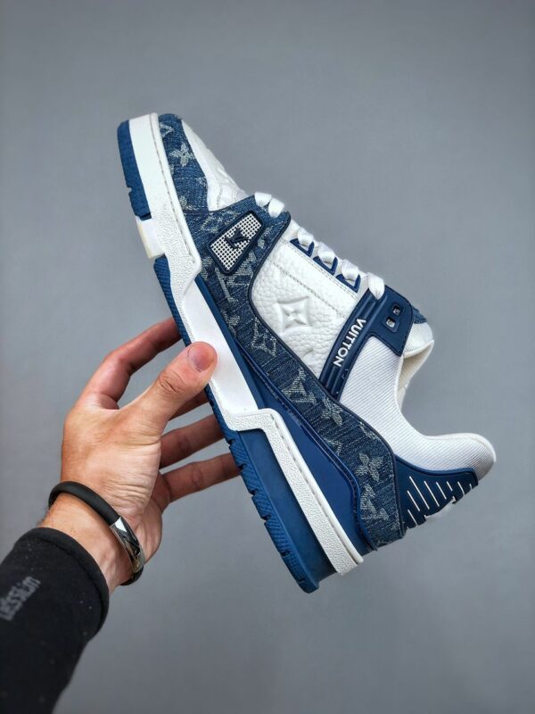 RÉPLICA LOUIS VUITTON LV TRAINER 'AZUL' - Imagen 7