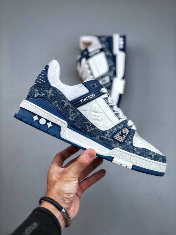 RÉPLICA LOUIS VUITTON LV TRAINER 'AZUL' - Imagen 6