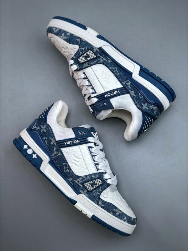 RÉPLICA LOUIS VUITTON LV TRAINER 'AZUL' - Imagen 2