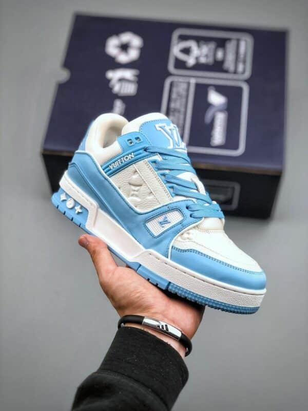 RÉPLICA LOUIS VUITTON LV TRAINER 'AZULES' - Imagen 9