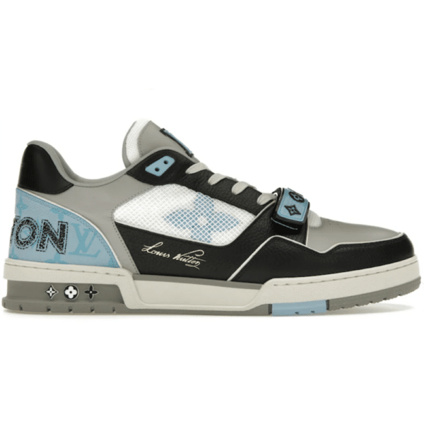 RÉPLICA LOUIS VUITTON LV TRAINER 'AZULES, GRISES Y NEGRAS'