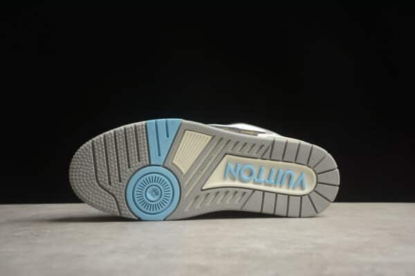 RÉPLICA LOUIS VUITTON LV TRAINER 'AZULES, GRISES Y NEGRAS' - Imagen 4