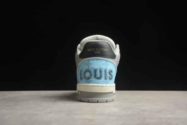 RÉPLICA LOUIS VUITTON LV TRAINER 'AZULES, GRISES Y NEGRAS' - Imagen 3
