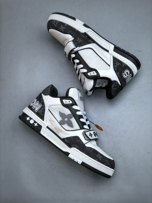 RÉPLICA LOUIS VUITTON LV TRAINER MONOGRAM 'BLACK' - Imagen 2
