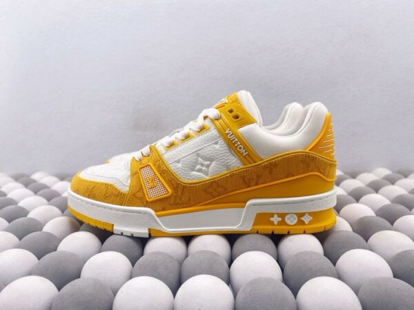 RÉPLICA LOUIS VUITTON LV TRAINER 'NARANJAS DENIM' - Imagen 7