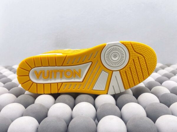 RÉPLICA LOUIS VUITTON LV TRAINER 'NARANJAS DENIM' - Imagen 4