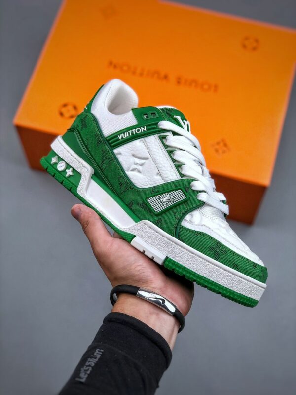 RÉPLICA LOUIS VUITTON LV TRAINER 'VERDES' - Imagen 8