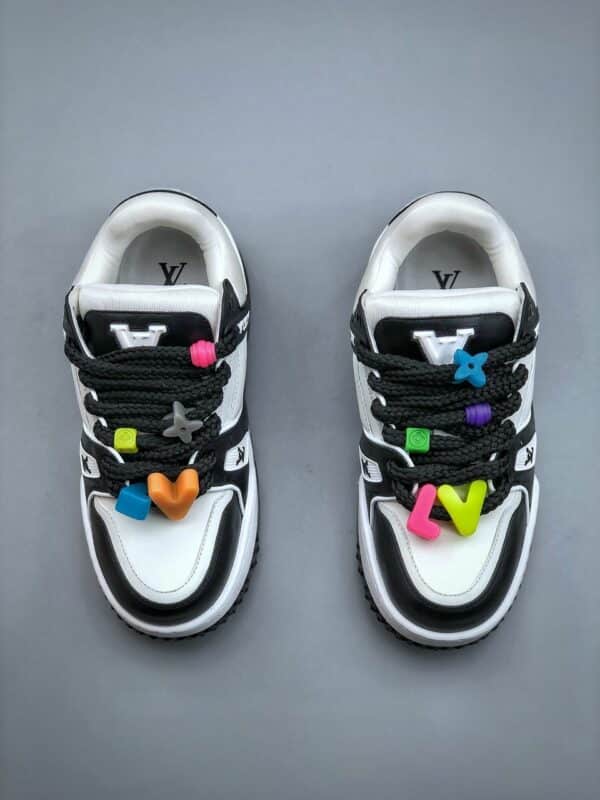 RÉPLICA LOUIS VUITTON TRAINER MAXI 'BLANCAS Y NEGRAS' - Imagen 2