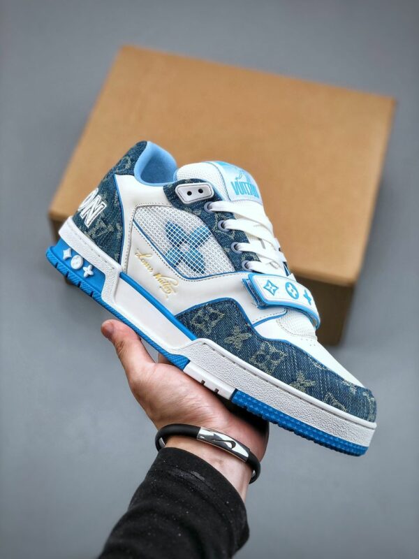 RÉPLICA LOUIS VUITTON TRAINER ‘MONOGRAM DENIM’ - Imagen 9
