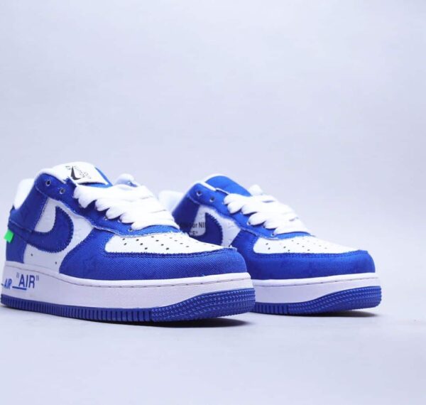 RÉPLICA NIKE AIR FORCE LOW X LOUIS VUITTON 'WHITE ROYAL' - Imagen 3