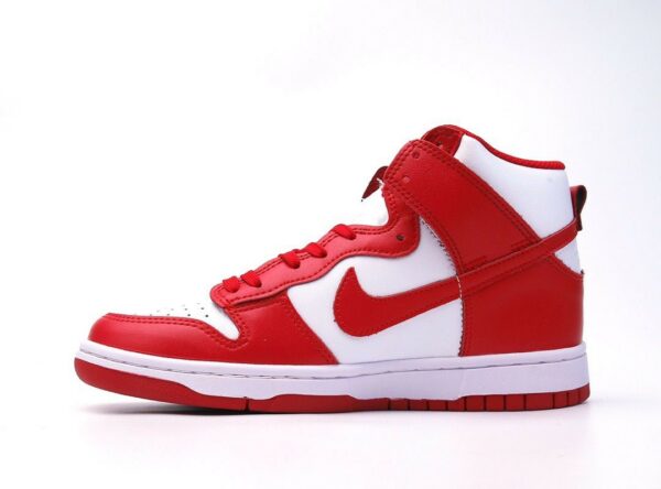 RÉPLICA NIKE DUNK HIGH WHITE RED - Imagen 6