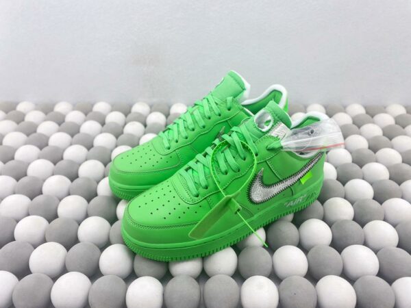 RÉPLICA OFF-WHITE X AIR FORCE 1 LOW ‘LIGHT GREEN SPARK’ - Imagen 9