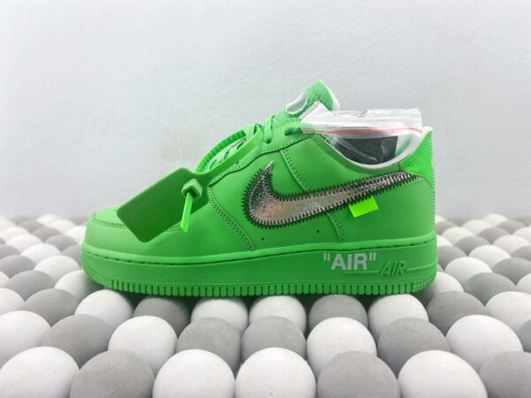 RÉPLICA OFF-WHITE X AIR FORCE 1 LOW ‘LIGHT GREEN SPARK’ - Imagen 7