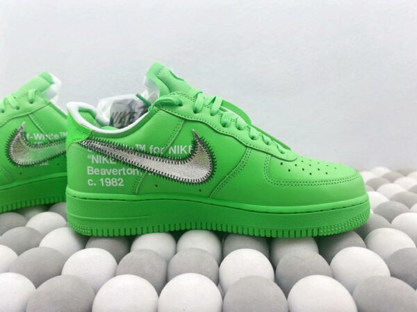 RÉPLICA OFF-WHITE X AIR FORCE 1 LOW ‘LIGHT GREEN SPARK’ - Imagen 5