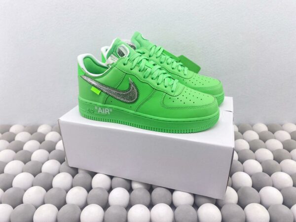 RÉPLICA OFF-WHITE X AIR FORCE 1 LOW ‘LIGHT GREEN SPARK’ - Imagen 10
