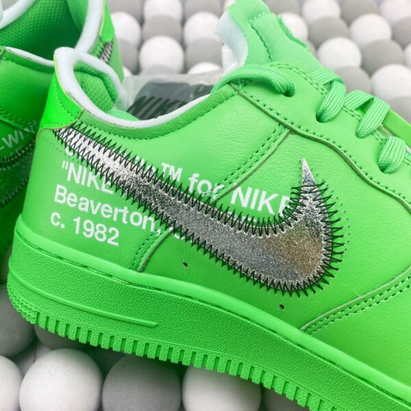 RÉPLICA OFF-WHITE X AIR FORCE 1 LOW ‘LIGHT GREEN SPARK’ - Imagen 3
