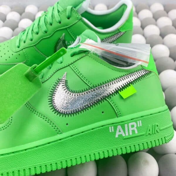 RÉPLICA OFF-WHITE X AIR FORCE 1 LOW ‘LIGHT GREEN SPARK’ - Imagen 2