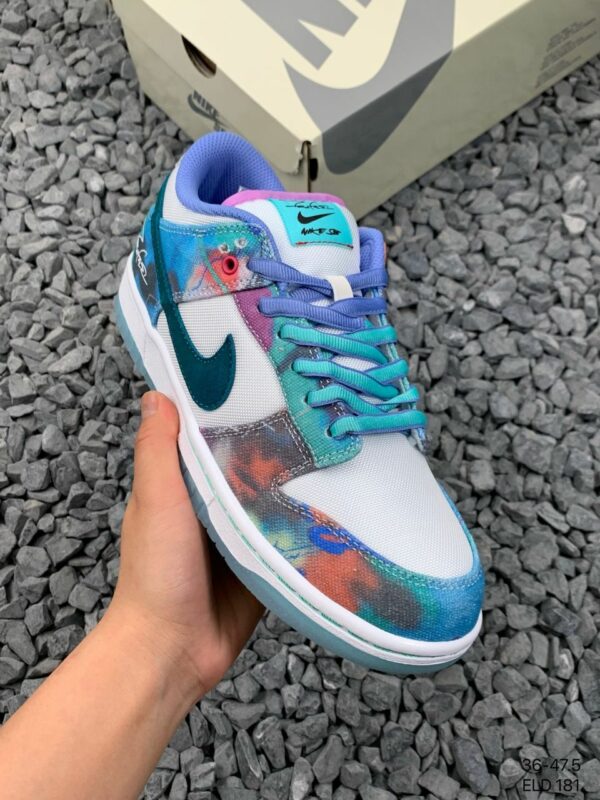 RÉPLICA SB DUNK LOW FUTURA LABORATORIES 'BLEACHED AQUA' - Imagen 10