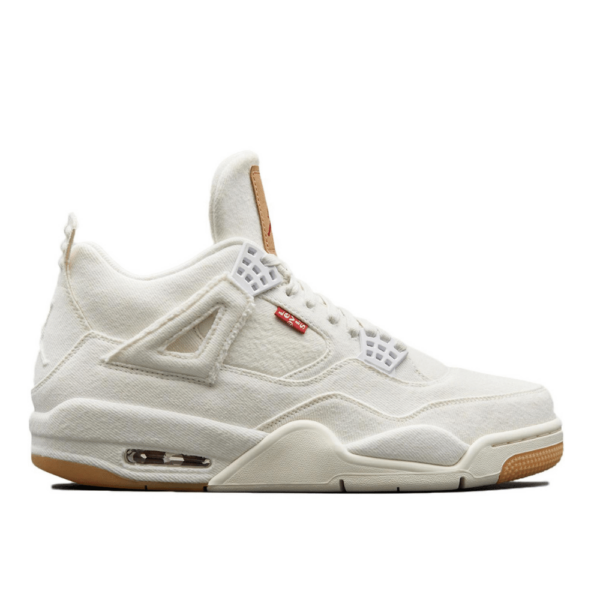RÉPLICA AIR JORDAN 4 RETRO “LEVIS WHITE” - Imagen 2