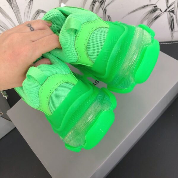 RÉPLICA BALENCIAGA TRIPLE S CLEAR VERDES - Imagen 3